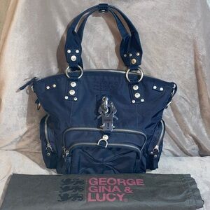 George Gina and Lucy Moxie Navy Blue Women's Bag